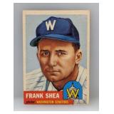 1953 Topps #164 - Frank Shea "Senators" Indent