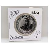 2020 1oz .999 Silv Britannia