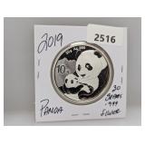 2019 30G .999 Silv Panda 10 Yuan