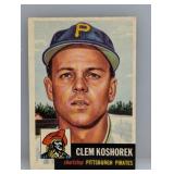 1953 Topps #8 - Clem Koshorek "Pirates"