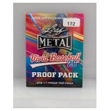 2026 Leaf Metal Vivid Baseball 1/1 Proof Pack