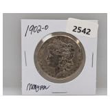 1902-O 90% Silv Morgan $1 Dollar