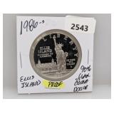 1986-S 90% Silv PF Ellis Island $1 Dollar