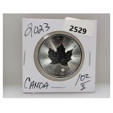 2023 1oz .999 Silv Canada Maple Leaf