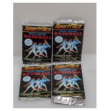 (4) 1987 Sports Flics Superstar Cards Packs