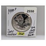 1999-P 90% Silv PF Dolley Madison $1 Dollar