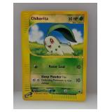 2002 Pokemon Chikorita Reverse Holo #100 Edges