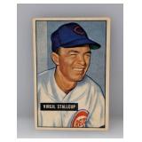 1951 Bowman #108 - Virgil Stallcup "Reds" Indent