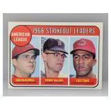 1969 Topps LEADERS McDOWELL/McLAIN/TIANT 11
