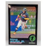 Topps Heritage 2022 Acuna Jr Black Chrome 4/73 S
