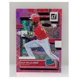 2022 Donruss Rated Prosp Pink Fireworks De La Cruz