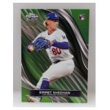 2024 Chrome Black Emmet Sheehan RC /99 Green Ref