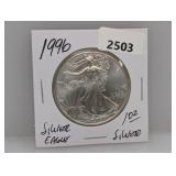 1996 1oz .999 Silv Eagle $1 Dollar