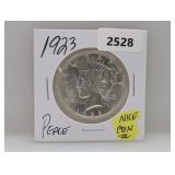1923 90% Silv Peace $1 Dollar