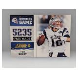 2012 Score Tom Brady "5235 Passing Yards" #10