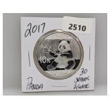 2017 30G .999 Silv Panda 10 Yuan