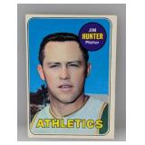 1969 Topps CATFISH HUNTER HOFR 235 Scratches