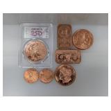 Mixed Lot of Copper Boullion
