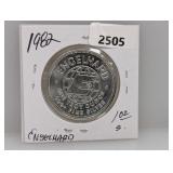 1982 1oz .999 Silv Engelhard Prospector Round
