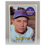 1969 Topps GIL HODGES HOFR/MIRACLE METS MANAGER