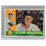 1960 Topps Stan Musial #250 Edges