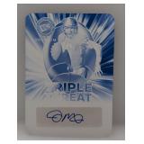 1/1 2024 Leaf PP Triple Threat Auto Printing Plate