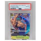 2026 One Piece Roronoa Zoro OP15-EB04 EN AA PSA 10