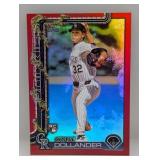Red 4/10 Chase Dollander Topps 2025 Holiday