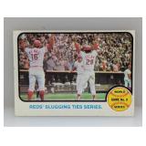 1973 TOPPS WSG 6 JOHNNY BENCH HITTING HOMER S/E