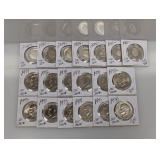 Lot of Mixed Date JFK Half $1 & Clad Ike $1