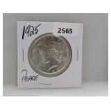 1925 90% Silv Peace $1 Dollar