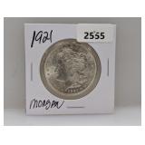 1921 90% Silv Morgan $1 Dollar