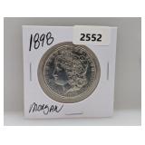 1898 90% Silv Morgan $1 Dollar