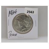 1924 90% Silv Peace $1 Dollar