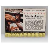 1961 Post Cereal Hank Aaron #107 Corners/Stain