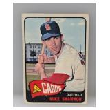 1965 Topps Mike Shannon #43 Corners