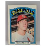1972 Topps Ted Simmons #154 Corners/Edges/Crease