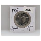 1967 80% Silv Canada $1 Dollar
