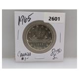 1965 80% Silv Canada $1 Dollar