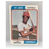 1974 Topps Hof All Star! Lou Brock 60 C/E/S/I