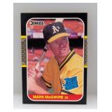 1987 Donruss Rated Rookie Mark McGwire RC #4