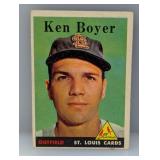1958 Topps Ken Boyer #350 Paper Loss/Stain