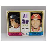 1974 Topps All-Star Catchers (Fisk Bench) #331 E/S