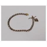 7" Vermeil/.925 Sterl Diamond Tennis Bracelet