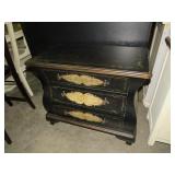HAND PAINTED BLACK BOMBAY CHEST