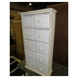 PAINTED 10 DRAWER CABINET