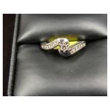14KT WHITE GOLD VINTAGE DIAMOND RING 2.7GR SIZE 5