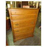 BASSETT MAPLE 4 DEEP DRAWER CHEST