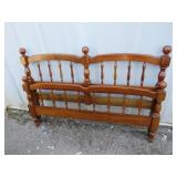 SOLID CHERRY QUEEN SIZE BED W/RAILS