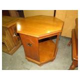 CHERRY OCTAGONAL END TABLE